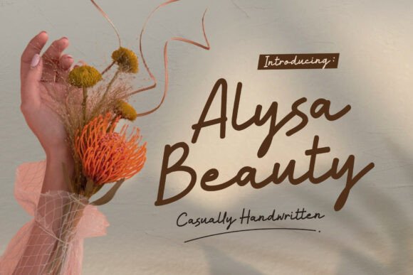 Alysa Beauty Font: Elegant Casual Typography for Your Brand