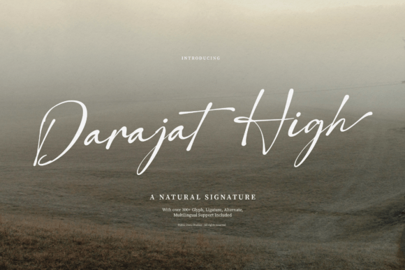 Darajat High: The Font That Adds Polished Personality
