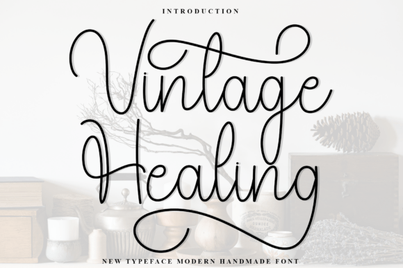 Designing a Brand Identity with Vintage Healing Font