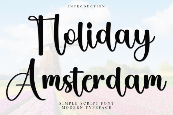 Holiday Amsterdam: A Beautiful Font for Editorial Design