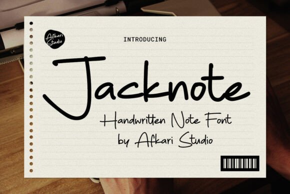 Jacknote: The Charming Script Handwritten Font for Crafters