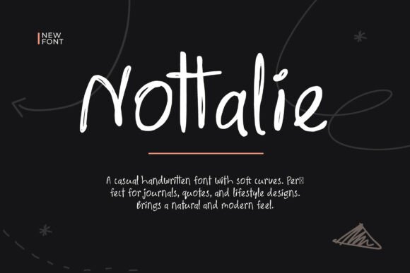 Nottalie: A Relaxed Handwritten Font for Editorial Expression