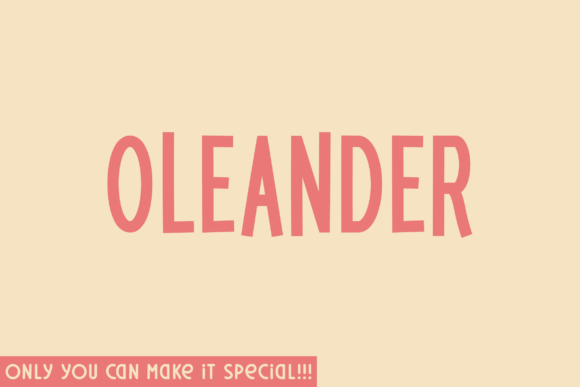 Oleander: The Handwritten Font for Authentic Makers
