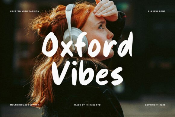 Oxford Vibes: A Playful Handwritten Font for Digital Creators