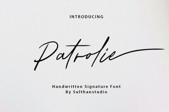 Patrolie: A Signature Font for Editorial Storytelling