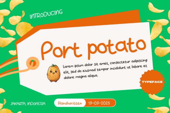 Port Potato: A Crafty Handwritten Font for Authentic Brands