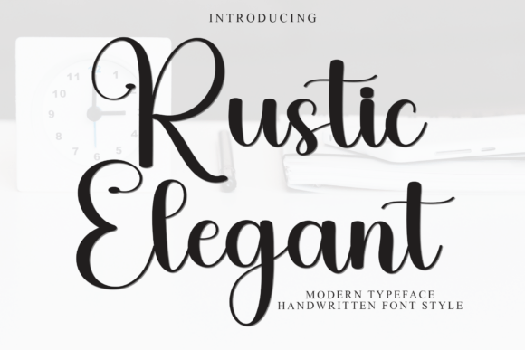 Rustic Elegant: A Font for Editorial Character and Mood