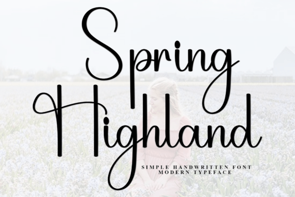 Spring Highland: A Handwritten Font for Editorial Calm