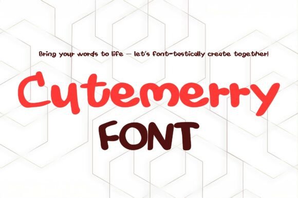 The Cutemerry Handwritten Font for Warm and Charming Branding