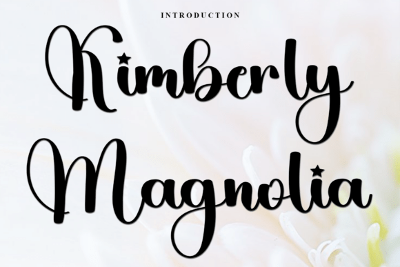 The Kimberly Magnolia Font for Crafters and Small Shop Owners
