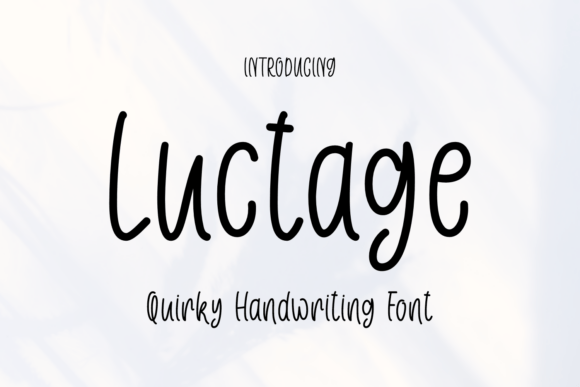 The Luctage Font for Creative Branding Projects