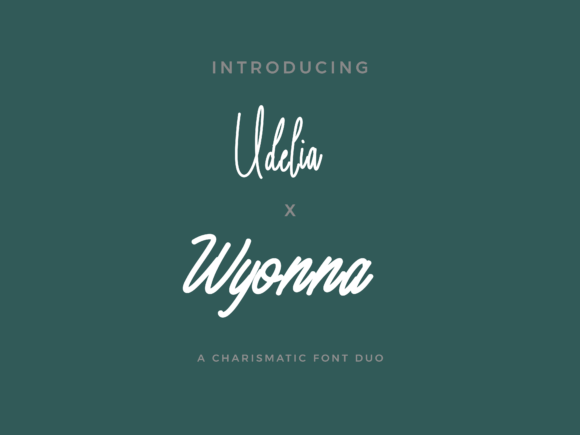 Udelia X Wyonna Duo: A Masterful Script Font Pairing