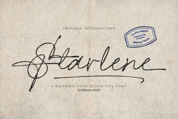 Using Starlene, a Signature Script Font, for Campaign Typography