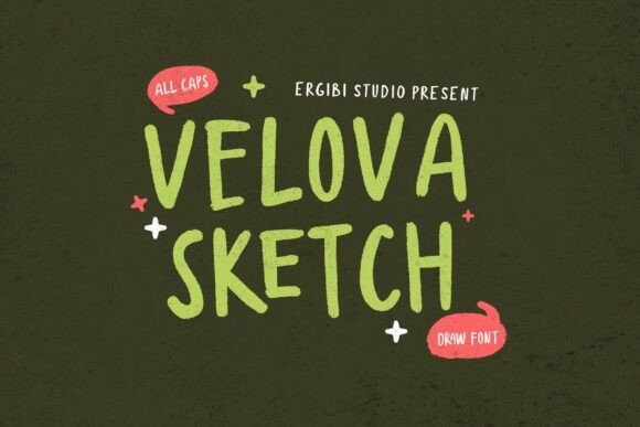 Velova Sketch: A Distinctive Script Font for Digital Designers