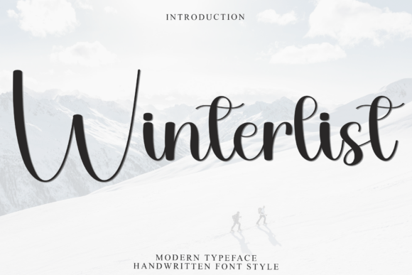 Winterlist: A Distinctive Script Font for Modern Branding